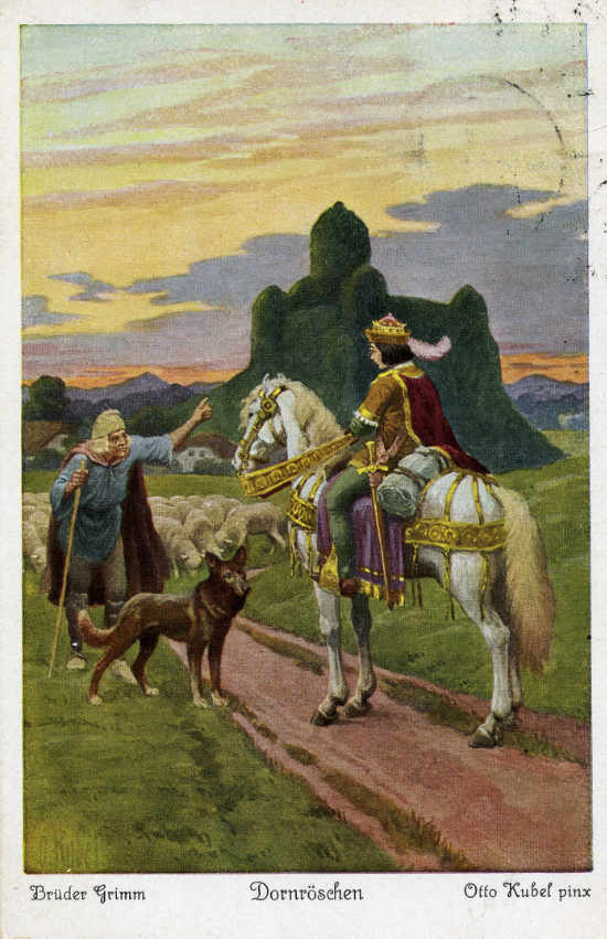 Märchenpostkarte von Hans Johler  an Klein Karin