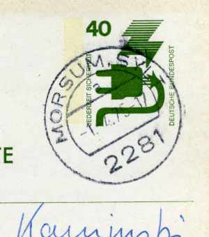 Poststempel von 1975